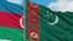Azərbaycan və Türkmənistan bayraqları 