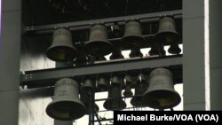 The bells for the Netherlands Carillon were crafted by the Royal Eijsbouts in Holland. (Michael Burke/VOA)