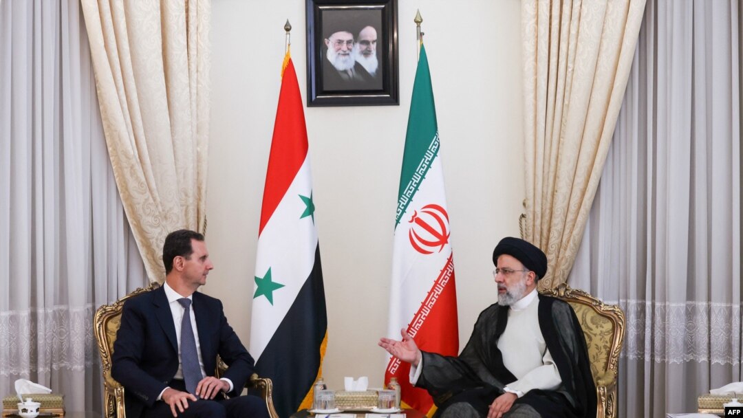 Perezida wa Irani Ebrahim Raisi kumwe n'uwa Siriya Bashar al-Assad
