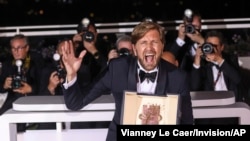 Writer and director Ruben Ostlund, winner of the Palme d'Or for "Triangle of Sadness," following the awards ceremony at the 75th international film festival, Cannes, France, May 28, 2022. 