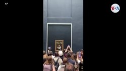 Trozo de pastel es arrojado a pintura de Mona Lisa 