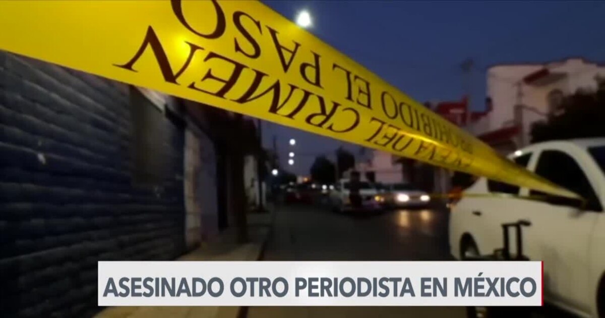 Asesinado otro periodista en México