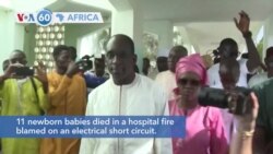 VOA60 Africa - Senegal: President Macky Sall fires his health minister after deadly hospital fire