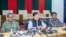 পররাষ্ট্র মন্ত্রণালয়ে আয়োজিত এক সংবাদ সম্মেলনে পররাষ্ট্রমন্ত্রী ড. এ কে আব্দুল মোমেন ও পররাষ্ট্র প্রতিমন্ত্রী মো. শাহরিয়ার আলম 