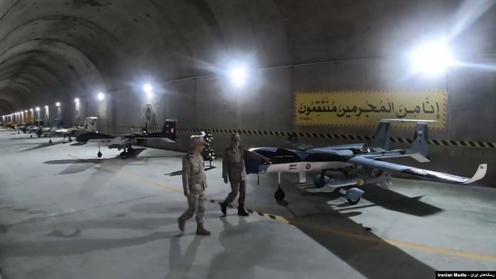 Ймовірна підземна база дронів Іранської армії  