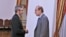 FILE - Iranian Deputy Foreign Minister Ali Bagheri Kani, the country's chief nuclear negotiator, speaks with Enrique Mora, the European Union's Iran nuclear talks coordinator, in Tehran, Iran, May 11, 2022. (Iran Foreign Ministry / West Asia News Agency, via Reuters)