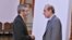 Iranian Deputy Foreign Minister Ali Bagheri Kani, the country's chief nuclear negotiator, speaks with Enrique Mora, the European Union's Iran nuclear talks coordinator, in Tehran, Iran, May 11, 2022. (Iran Foreign Ministry / West Asia News Agency, via Reuters)