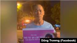 Nhà hoạt động Trương Văn Dũng kêu gọi trả tự do cho bà Nguyễn Thúy Hạnh.