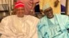 Kwankwaso, hagu, Shekarau, dama (Hoto: Abdulmumin Jibrin).