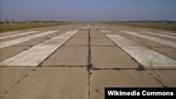 Tiraspol airfield's dilapidated runway is seen in this Wikimedia Commons photo from 2007.