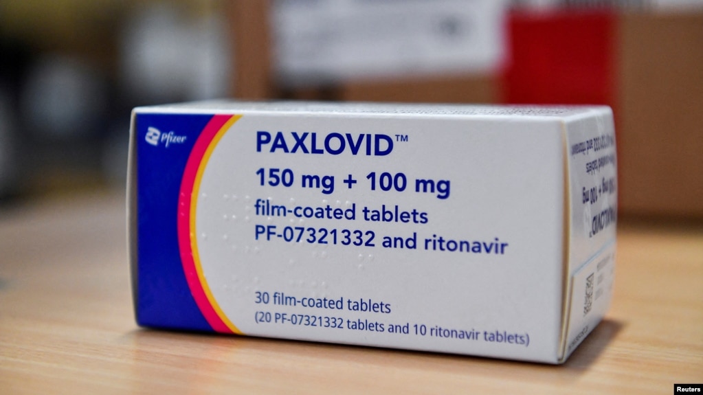 辉瑞新冠治疗药Paxlovid，中国名为“帕罗韦德”(photo:VOA)