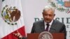 El presidente de México, Andres Manuel López Obrador, habla en Ciudad de México el 12 de abril del 2022. Foto de archivo. (AP Photo/Marco Ugarte)