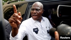 Martin Fayulu, mokambi ya lisanga Lamuka na Kinshasa, 12 janvier 2019.