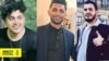 From right to left: Amirhossein Moradi, Mohammad Rajabi and Saeed Tamjidi who have been sentenced to death in connection with acts of arson that took place during protests in Nov. 2019. (Photo Courtesy of Amnesty International)