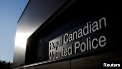 캐나다 국가조직인 왕립캐나다기마경찰(RCMP) 시설 현판 (자료사진)
