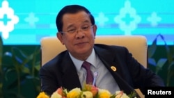 Cambodia's Prime Minister Hun Sen holds a news conference after the ASEAN summit in Phnom Penh, Cambodia, Nov. 13, 2022. 