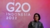 Menteri Keuangan Sri Mulyani Indrawati berbicara saat peluncuran dana pandemi, menjelang KTT G20 di Nusa Dua, Bali, 13 November 2022. REUTERS/Willy Kurniawan