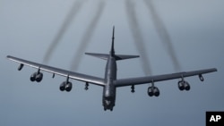 미국 공군의 B-52H 장거리 전략 폭격기