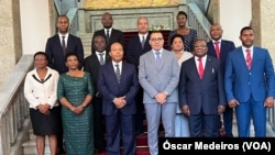 Governo de São Tomé e Príncipe com o Presidente da República (cen), São Tomé e Príncipe, 14 Novembro 2022