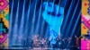 Виступ українського гурту "Калуш" на церемонії нагородження 2022 MTV Europe Music Awards в Німеччині, 13 листопада 2022 року