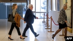 Martin Griffiths, U.N. undersecretary-general for humanitarian affairs and emergency relief coordinator, leaves at the end of meeting on the Black Sea agreements on exporting grain and fertilizers, at U.N. offices in Geneva, Nov. 11, 2022.