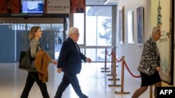 Martin Griffiths, U.N. undersecretary-general for humanitarian affairs and emergency relief coordinator, leaves at the end of meeting on the Black Sea agreements on exporting grain and fertilizers, at U.N. offices in Geneva, Nov. 11, 2022.