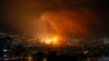 Smoke rises from Israeli airstrikes in Beirut's southern suburbs, Lebanon, Sept. 28, 2024.