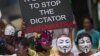 Người biểu tình Thái Lan đeo mặt nạ 'Guy Fawkes' trong cuộc biểu tình chống chính phủ tại Bangkok, ngày 31/ 5/2013. 