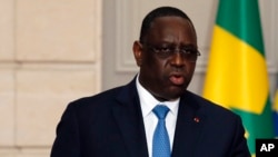 Le president sénégalais Macky Sall à Paris, France, 12 juin 2017.