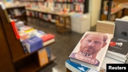 Prince Harry's memoir in a bookstore in Barcelona, Spain, Jan. 5, 2023. 