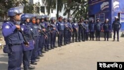 মুন্সিগঞ্জে ব্যাপক সংখ্যায় পুলিশ মোতায়েন