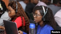 Customer service agents are seen at the Jumia customer service office in Lagos, Nigeria January 20, 2020. Picture taken January 20, 2020. REUTERS