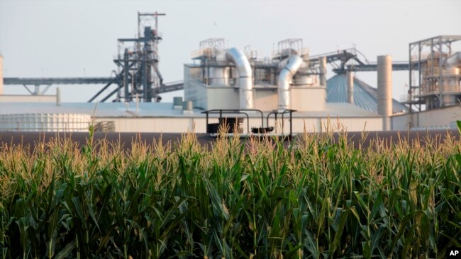 FILE - Developers plan to build carbon capture pipelines connecting some ethanol refineries, such as this one in South Dakota shown on July 22, 2021. The EPA has proposed increasing the amount of ethanol and other biofuels that must be blended into the nation's fuel supplies.