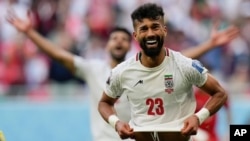 رامین رضاییان در دومین بازی تیم جمهوری اسلامی در جام جهانی قطر گل دوم این تیم به ولز را زد.