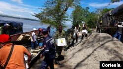 Ayuda Humanitaria entregada por la Unidad Nacional de Gestión del Riesgo (UNGRD) de Colombia a las poblaciones afectadas por la temporada de lluvias. [Foto: Cortesía de la UNGRD]