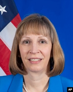 资料照片：美国国务院网站上公布的资深外交官琳恩·特雷西的照片。