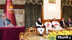 বড়দিন উপলক্ষে বঙ্গভবনে আয়োজিত অনুষ্ঠানে স্বাগত বক্তব্য রাখেন রাষ্ট্রপতি আবদুল হামিদ। রবিবার, ২৫ ডিসেম্বর, ২০২২। 