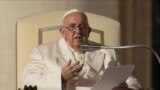 FILE: Pope Francis speaks during his weekly general audience in St. Peter's Square at The Vatican, Wednesday, Nov. 23, 2022.