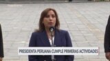 Dina Boluarte inicia su gestión como nueva presidenta de Perú