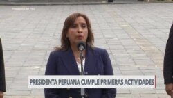 Dina Boluarte inicia su gestión como nueva presidenta de Perú