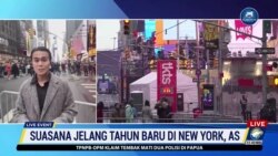 Laporan Langsung VOA untuk Metro TV: Persiapan Malam Tahun Baru 2023 di New York