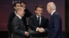 Канцлер Германии Олаф Шольц, президент Франции Эммануэль Макрон и президент США Джо Байден (справа) на встрече в рамках G20, Бали, Индонезия, 15 ноября 2022 г. 