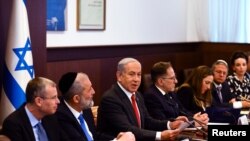 جلسه هفتگی کابینه بنیامین نتانیاهو. اورشلیم، ٨ ژانویه ٢٠٢٣