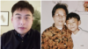 Shortly after China abandoned its zero-COVID policy at the end of 2022, Guan Yao, left, a Beijinger living in California, lost five relatives within eight days, including his father and his grandmother (the woman in the photo on the right) who raised him.