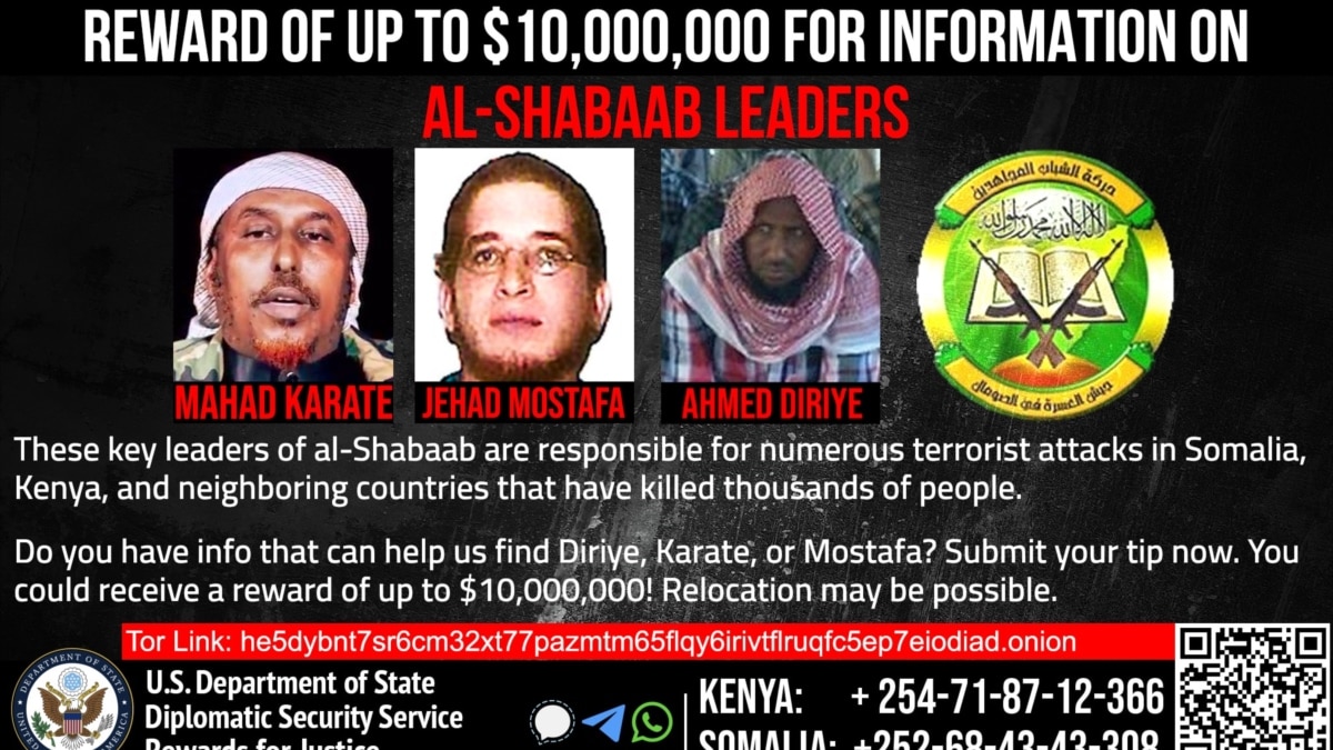 Increased Reward Offers for Information on al-Shabaab Leaders