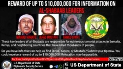 Al-Shabaab leaders reward offer.