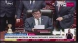 Congreso destituye al presidente peruano Pedro Castillo