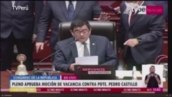 Congreso destituye al presidente peruano Pedro Castillo