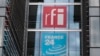 FILE - The headquarters of French national audiovisual media company group, France Medias Monde (FMM), which includes Radio France Internationale (RFI), at Issy-les-Moulineaux, near Paris, April 9, 2019.