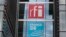 FILE - The headquarters of French national audiovisual media company group, France Medias Monde (FMM), which includes Radio France Internationale (RFI), at Issy-les-Moulineaux, near Paris, April 9, 2019.